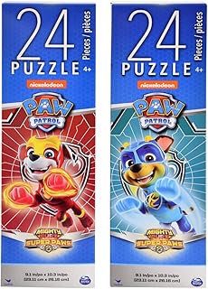 Spin Master Paw Patrol Tower Box Puzzle for Kids - Nickelodeon Paw Patrol Mighty Pups Super Paws Jigsaw Puzzle, Easy Play Paw Patrol Puzzle, Fun Educational Toy Puzzles, Styles May Vary - 24 Piece