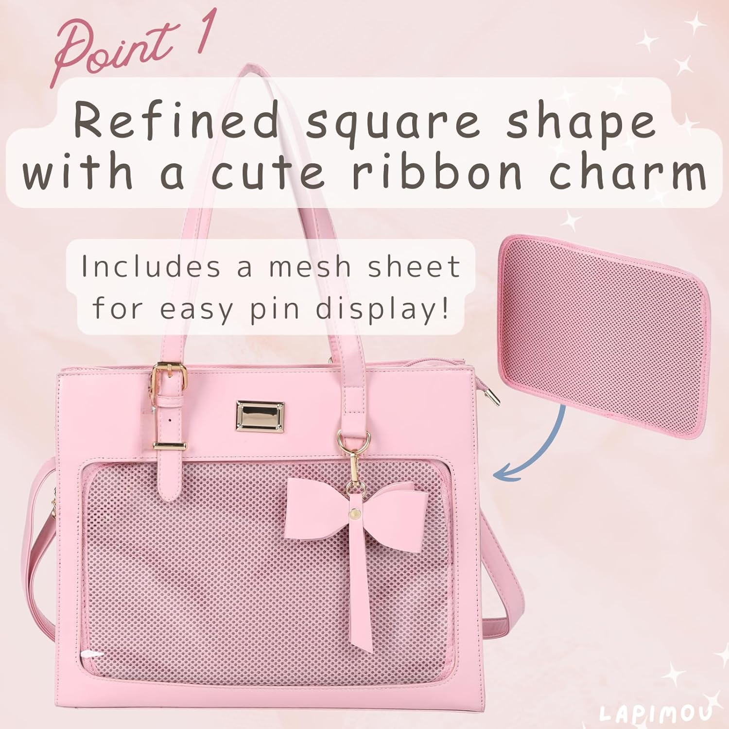 Ita Bag Kawaii Cute Shoulder Bag Handbags Display Pin Bags with Insert Cutecore Kawaiicore Crossbody Purse Anime - Image 4