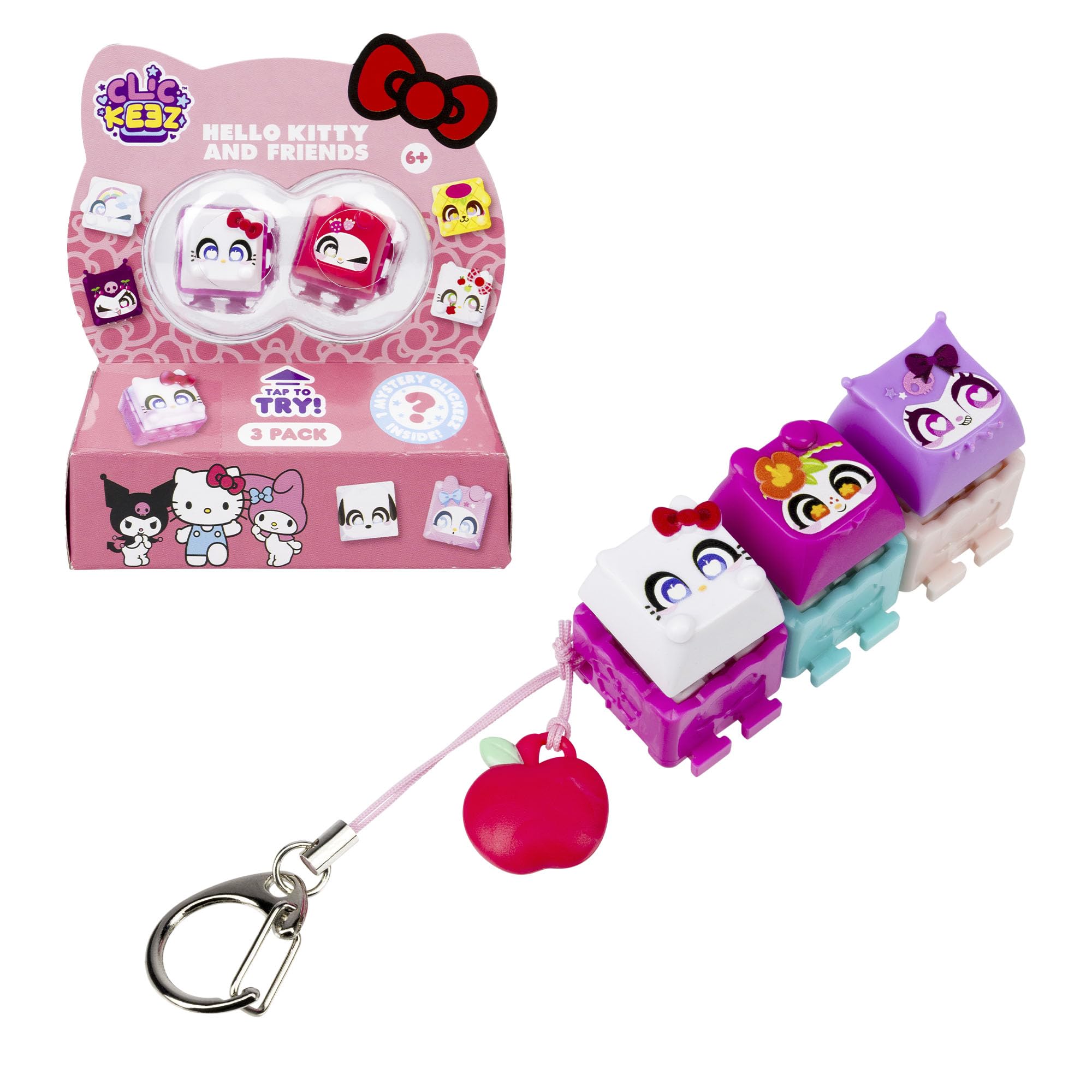 Bizak Clickeez 64557706 Hello Kitty & Friends Surprise, Pack of 3, from 6 Years