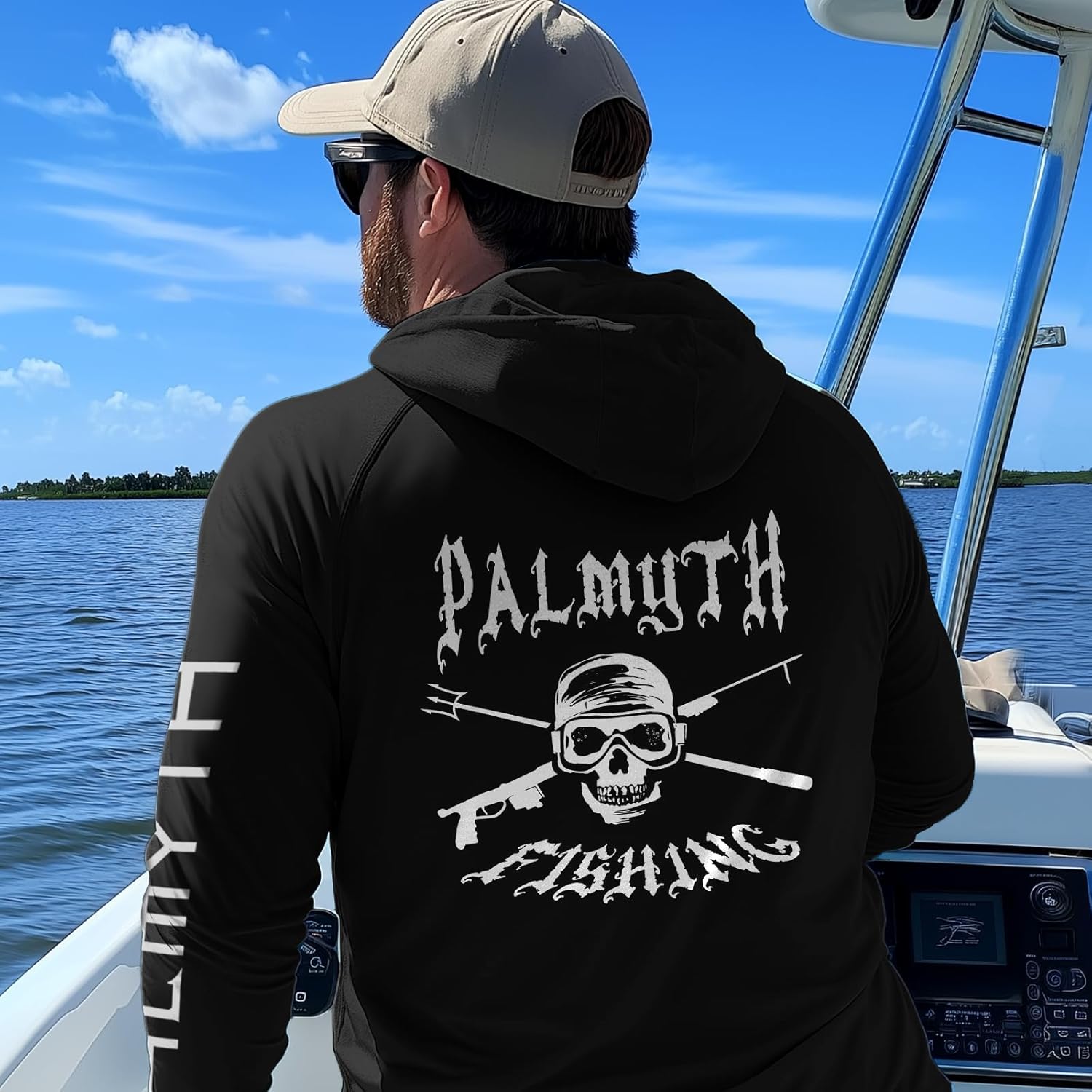 Palmyth Fishing Shirts for Men Long Sleeve UPF 50+ Sun Protection Hoodie