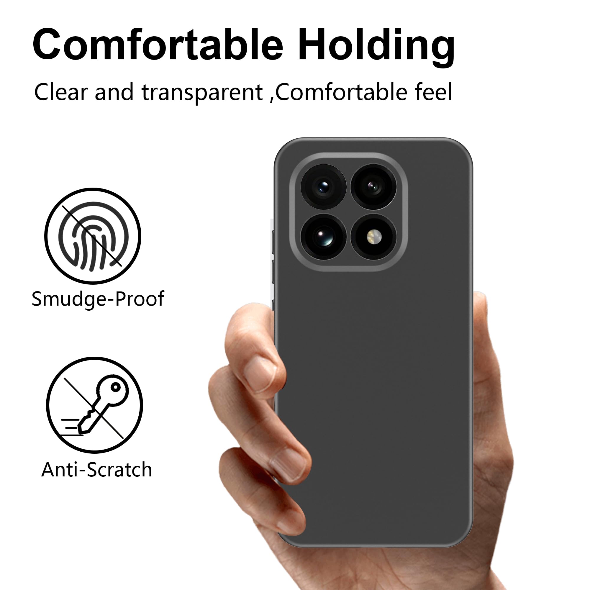 Cresee Custodia In TPU Per Xiaomi Redmi 10 - Sottile, Morbida, Con Protezione Fotocamera - Colore Nero - 2