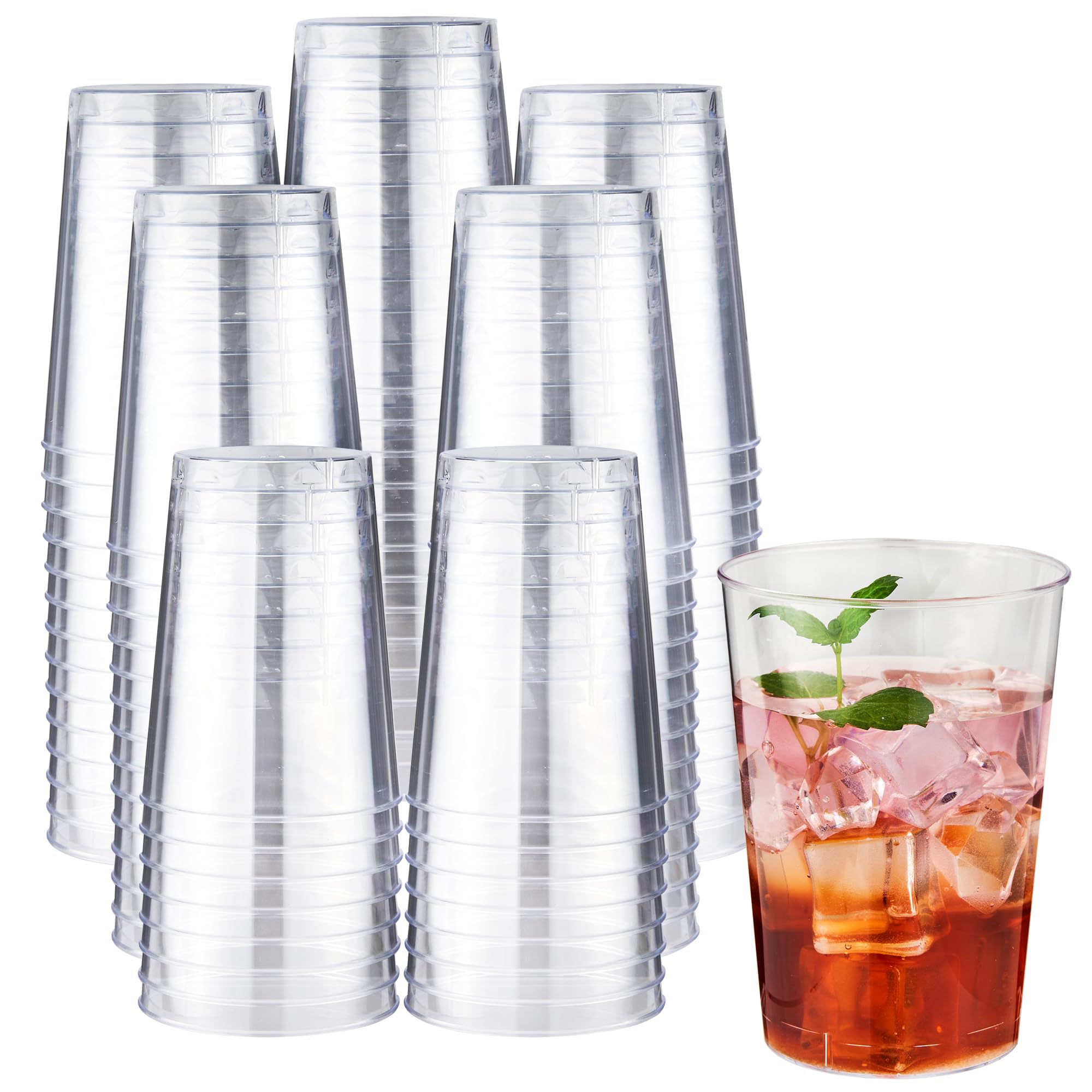 Clear Plastic Cups - 200 Pack for Parties -21
