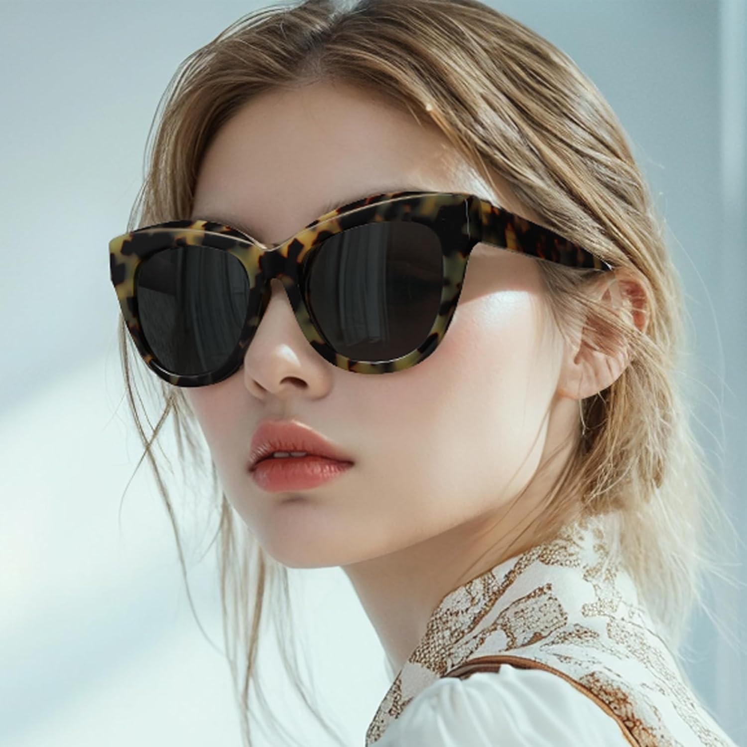 ZENOTTIC Trendy Polarized Women Sunglasses: Retro Cateye Shades - Sun Glasses Designed for Vacation with UV400 Protection - Image 2