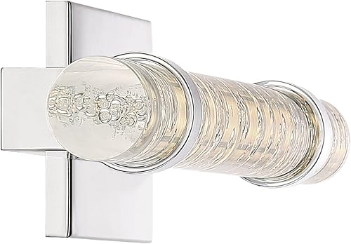 Miniatura 4 de Quoizel PCBC8518C Bracer Vanity Baño Iluminación, 1 Luz, LED 20,3 Vatios, Cromo Pulido (5" H x 18" W)