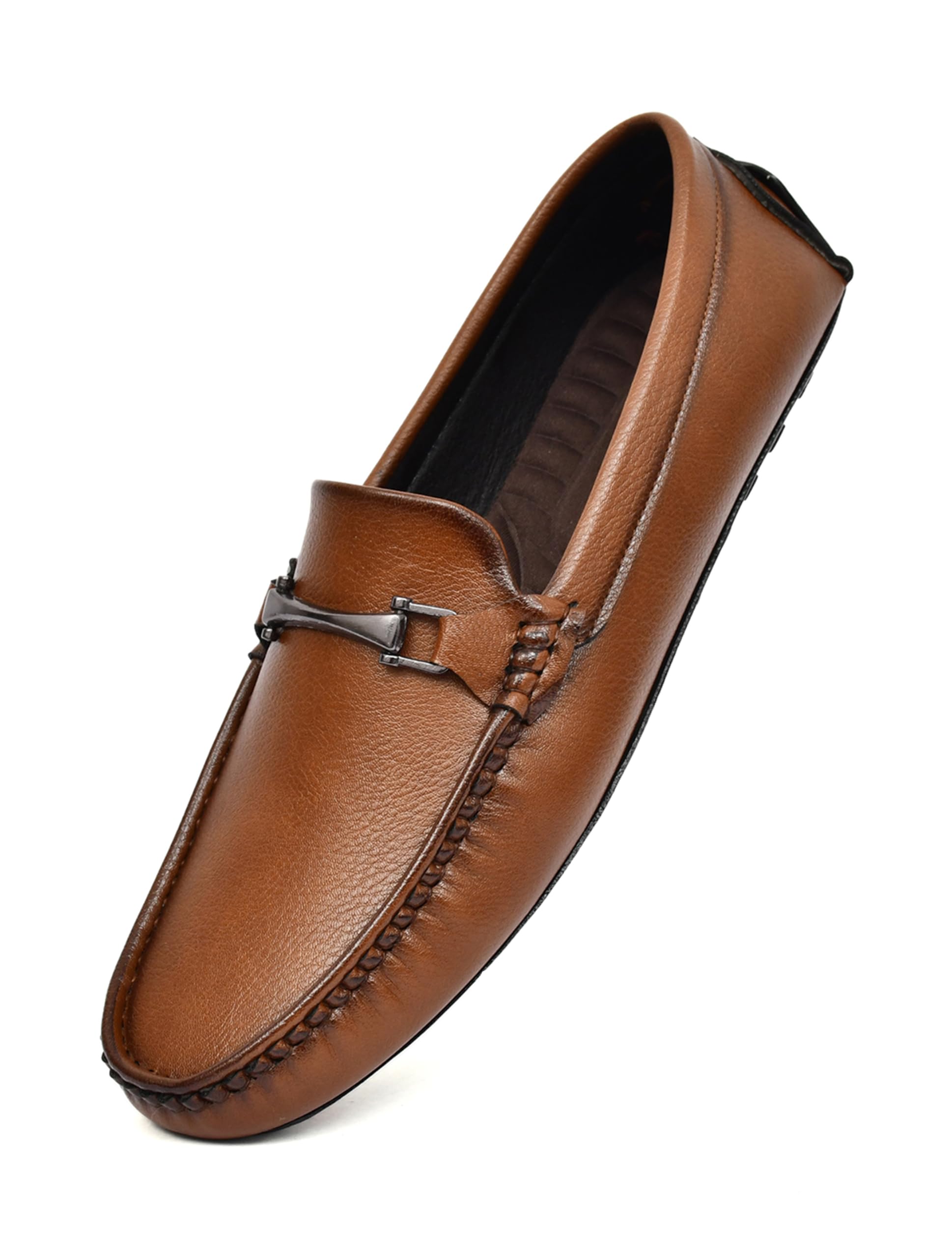 rosso bruno Premium Loafer Shoes for Men | Stylish & Comfortable with Soft Cushioned Insole | Hand-Stitched Design-picture-55