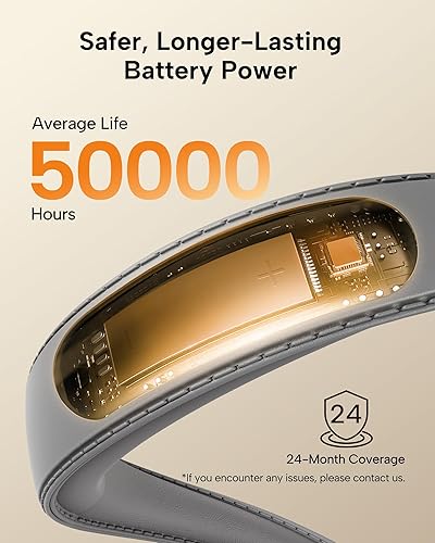 Miniatura 7 de Luz LED de lectura para cuello, luz de lectura para libro en la cama, manos libres, 3 niveles de brillo, diseño ligero y cómodo, de larga duración,