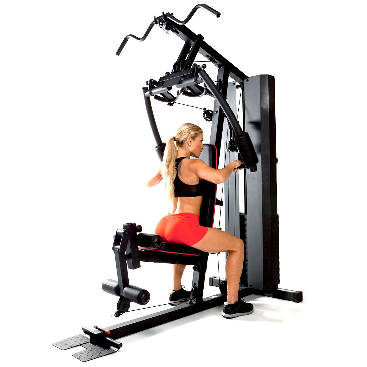 MARCY Appareil à Charges guidées MKM-81010 Home Gym - Résistance de 142 kg - Poulie Haute et Basse