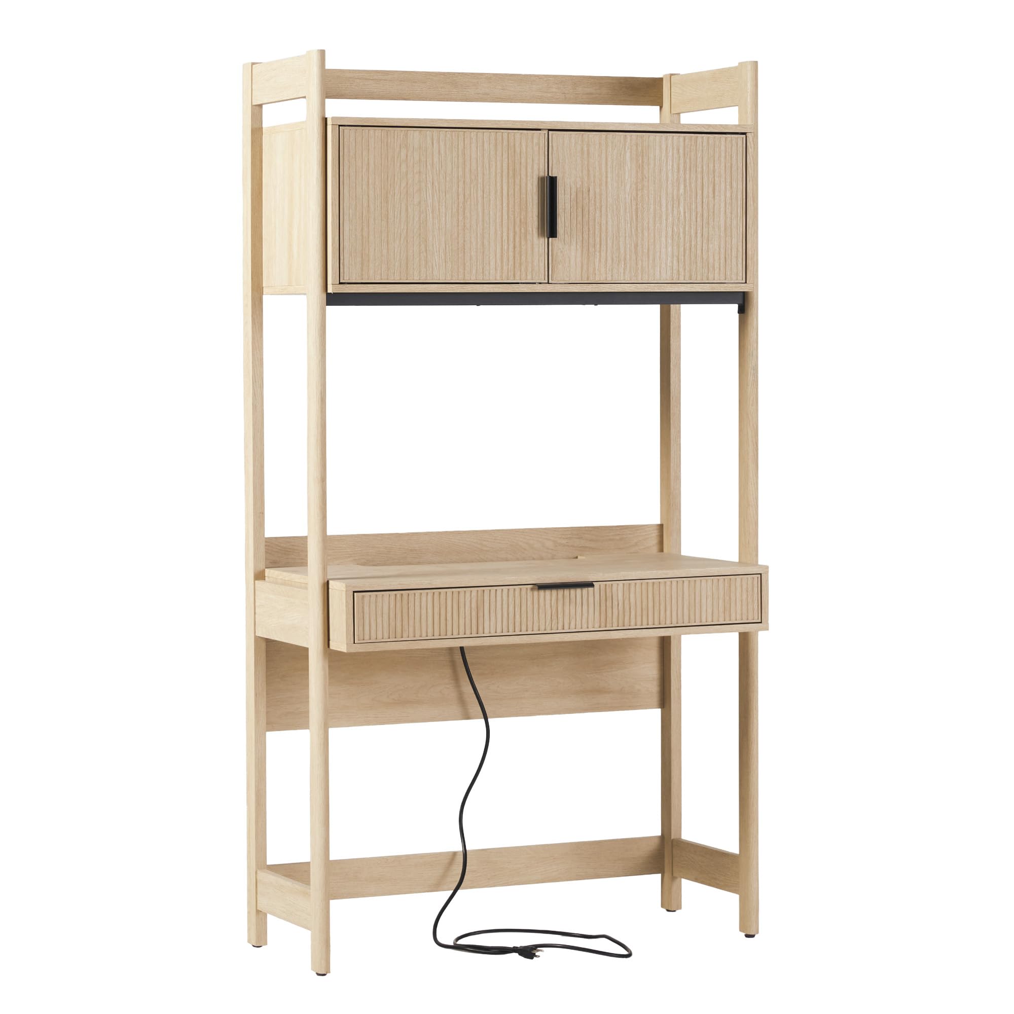 Walker Edison Modern Transitional Reeded Desk