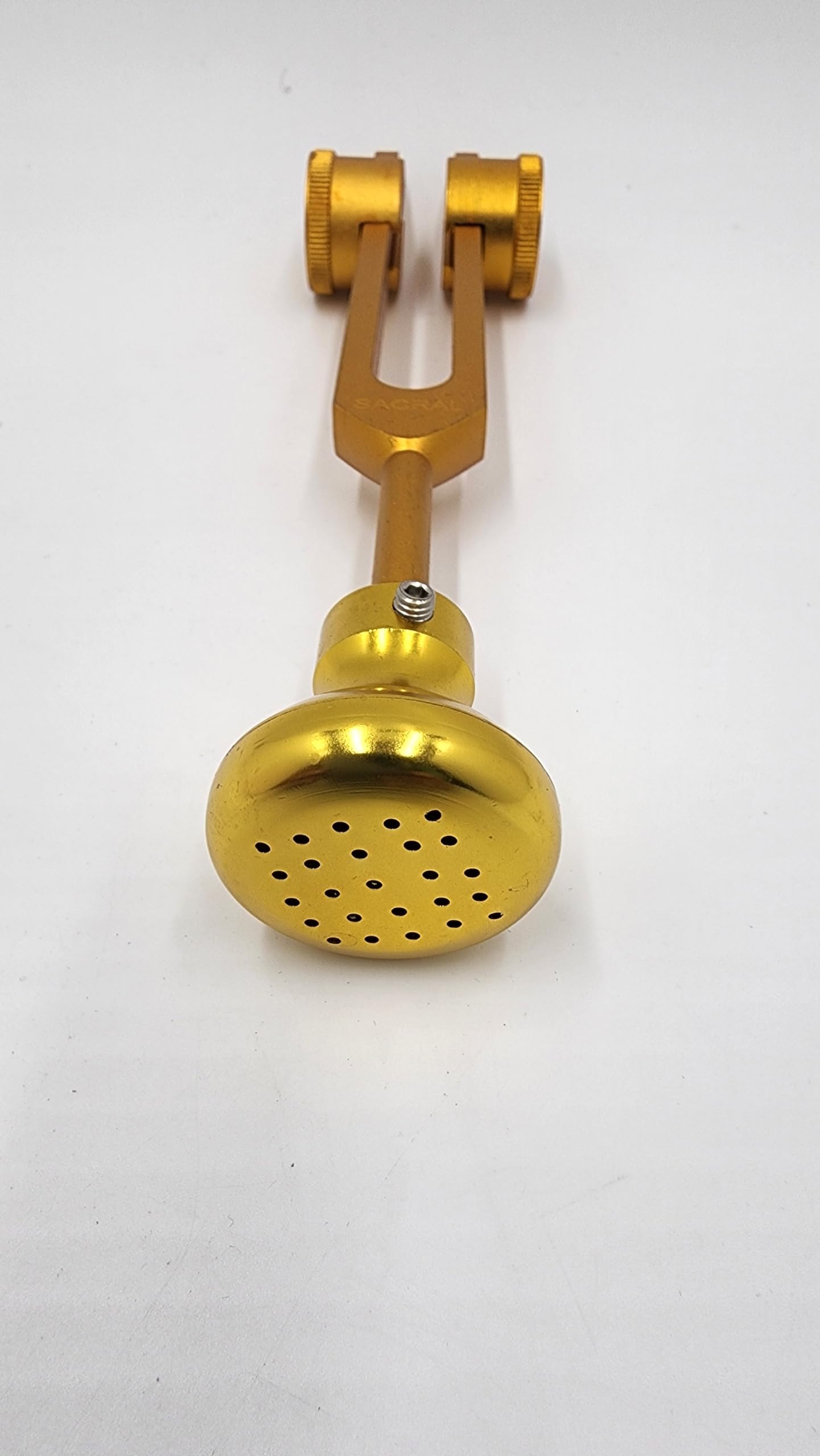 Yantra Performance Enhancer Cosmic Boot Removable Tuning Fork Attachment - Elevate Your Sound Healing and Relaxation Experience - ONLY Boot, Gold