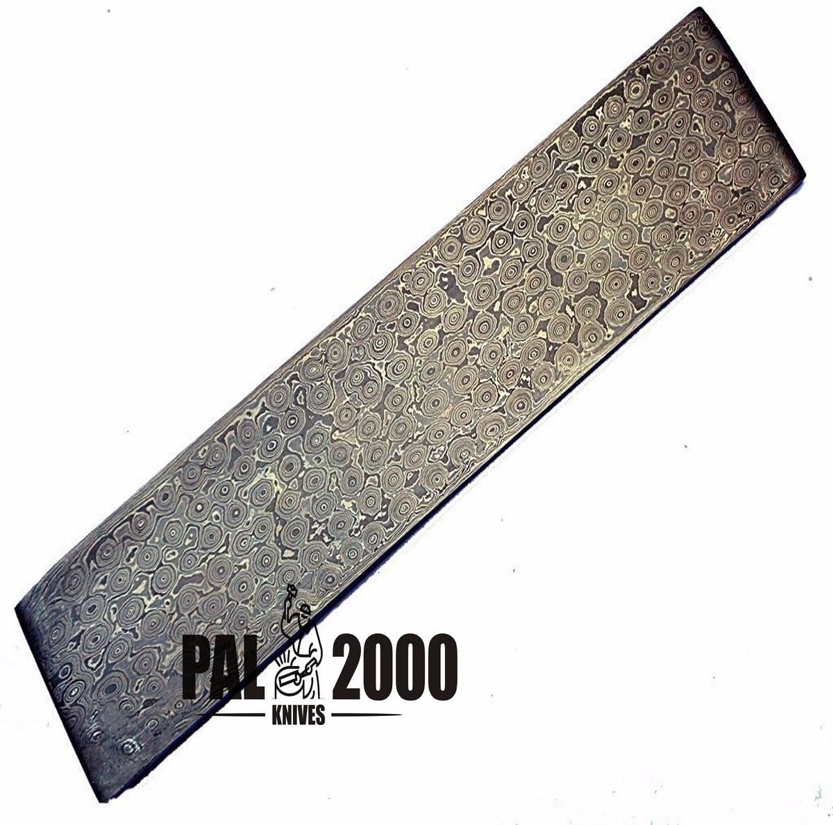 PAL 2000 KNIVES Custom Handmade Damascus Steel Billet Blank Raindrop Pattern 15"x 3"x 5 mm 9933
