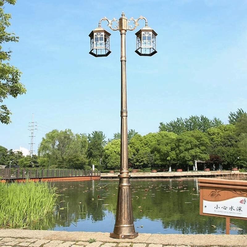 Aisirui アメリカのノスタルジック屋外ポストライト雨防止 Ip55ランプポストライト節約太陽エネルギー防水防錆の装飾的な街灯はヴィラコートヤードに適用されます Color Bronze Size Height 280cm Snu72aroa7 アウトドア エクステリアライト Tdsc Sn