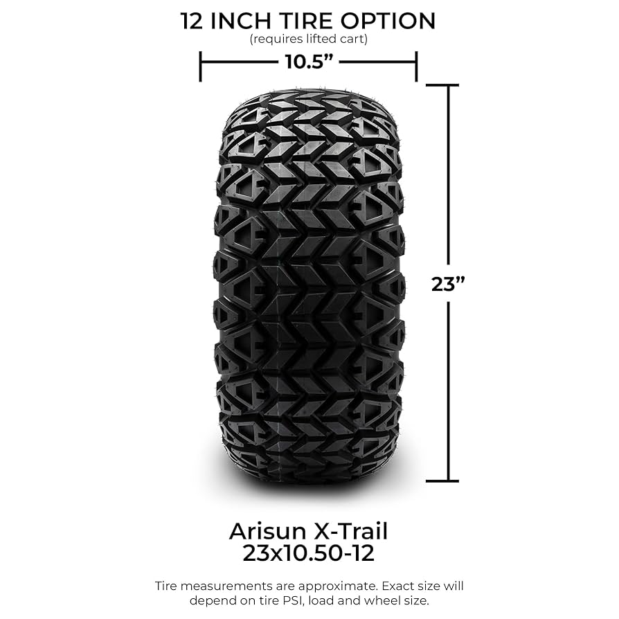 ﾐﾗｲ TINIT #10.5° Amazon.com: Arisun X-Trail 23x10.50-12 DOT Golf Cart Tire