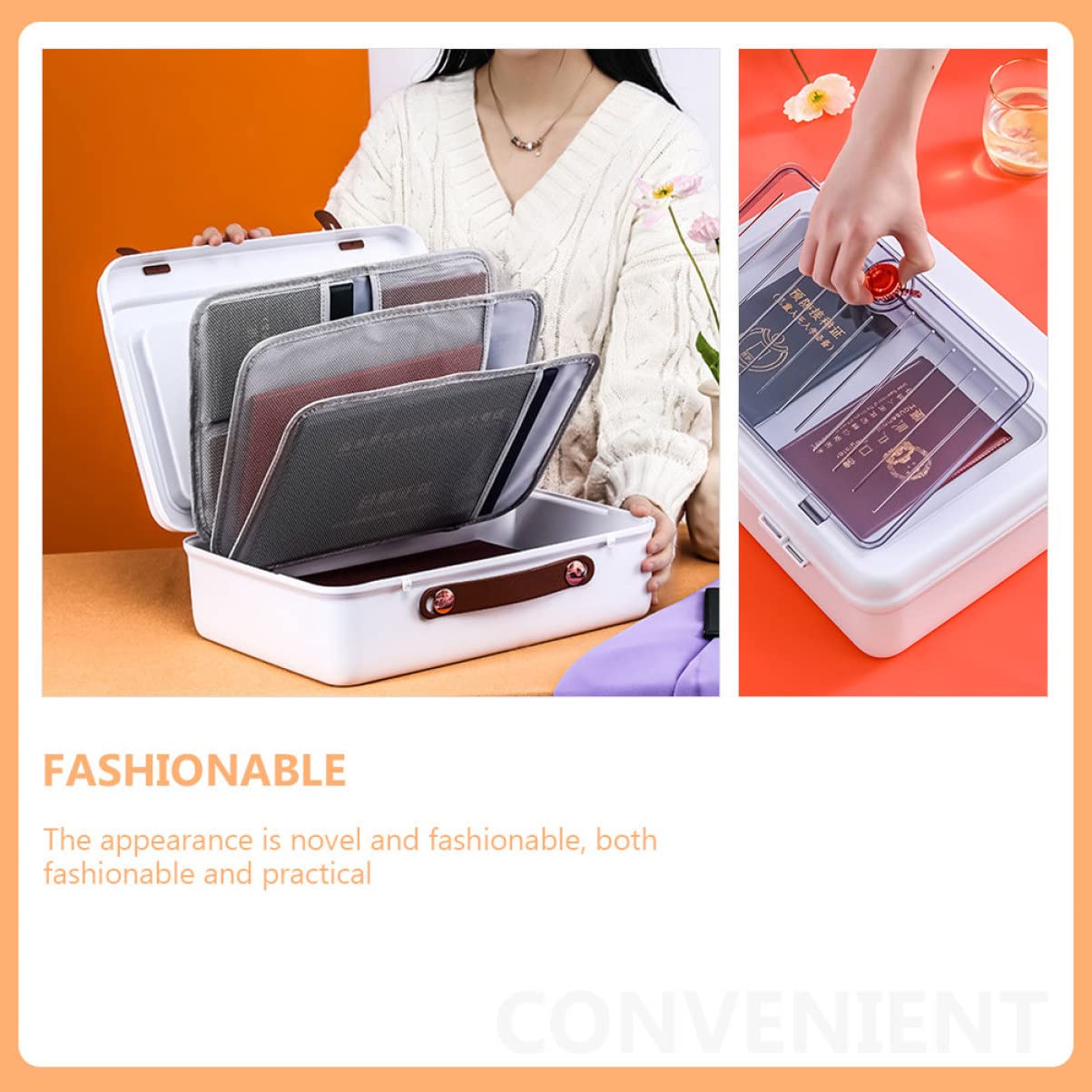 GALPADA Borsa Portadocumenti in Materiale di Custodia Portatile per Documenti Cartacei Borsa Multistrato per Organizzare Documenti Voucher Biglietti e Coupon Casa Ufficio