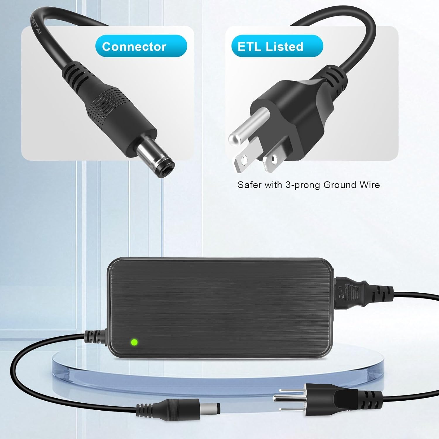 54V dc Power Adapter That Works with Ubiquiti Networks UniFi XG 6 PoE US-XG-6POE USW-Ultra-210W 6 8 Port Switch UI.com ADS-210NX-48-1 540210E ADS-210NX-48-1540210E 54 V 3.9A Power Supply.