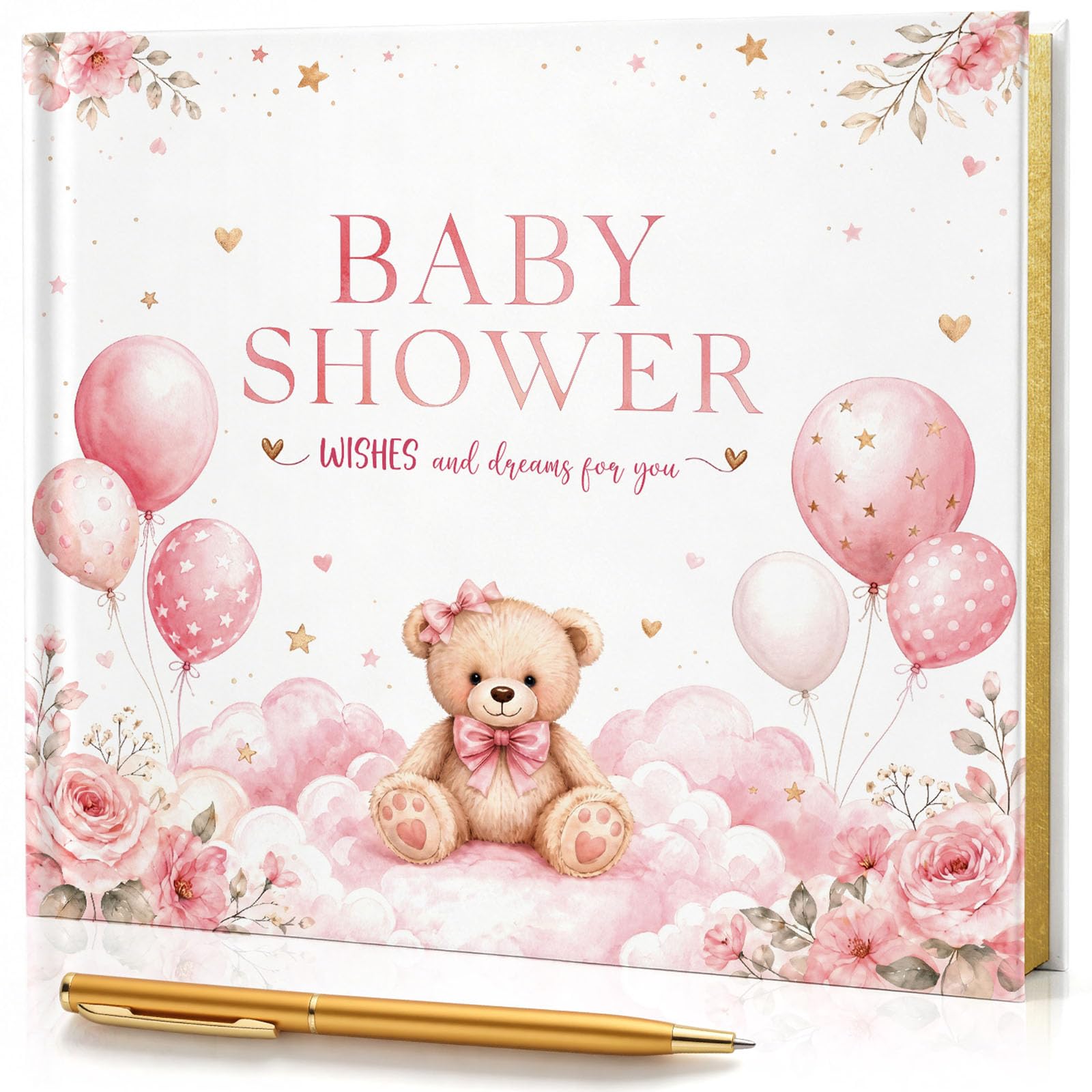 Baby Shower Guest Book for Games & Deractions with 25 Blank Pages