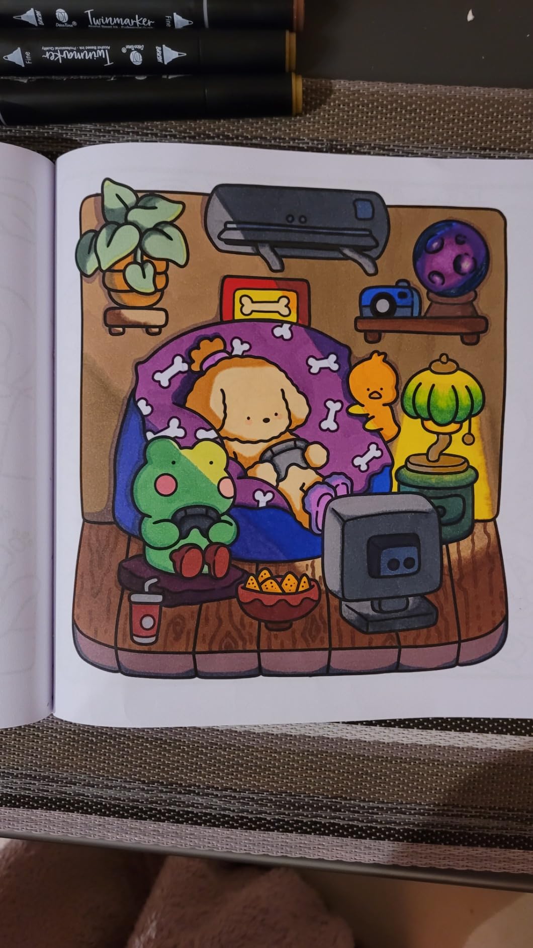 Cozy Friends: Coloring Book for Adults and Teens Featuring Super Cute ...