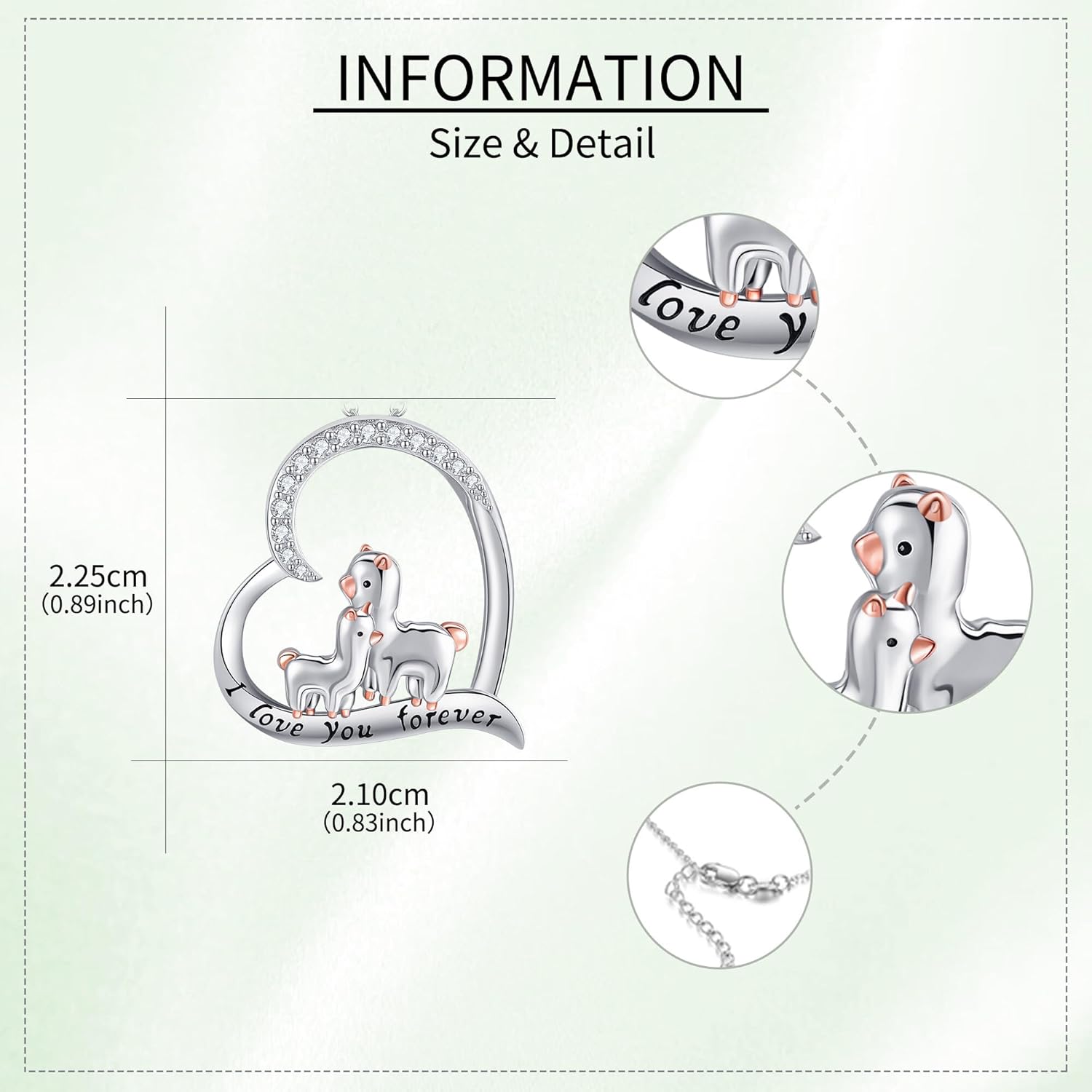 Seahorse/Sloth/Bee/Alpaca/Cow/Guinea Pig/Highland Cow Pendant Necklace Cute Animal Necklace Jewelry Gifts for Women