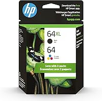 Vista 13 de HP Cartucho de tinta tricolor 64 Funciona con HP ENVY Inspire 7950e; ENVY Photo 6200, 7100, 7800; Serie Tango Elegible para Instant Ink N9J89AN