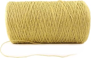 IMROPE Cuerda de yute amarilla de 1 mm x 1000 pies, cordel para jardinería, tomate, escalada, plantas, corbata, floristería, manualidades, envoltura de regalos, decoración de embalaje