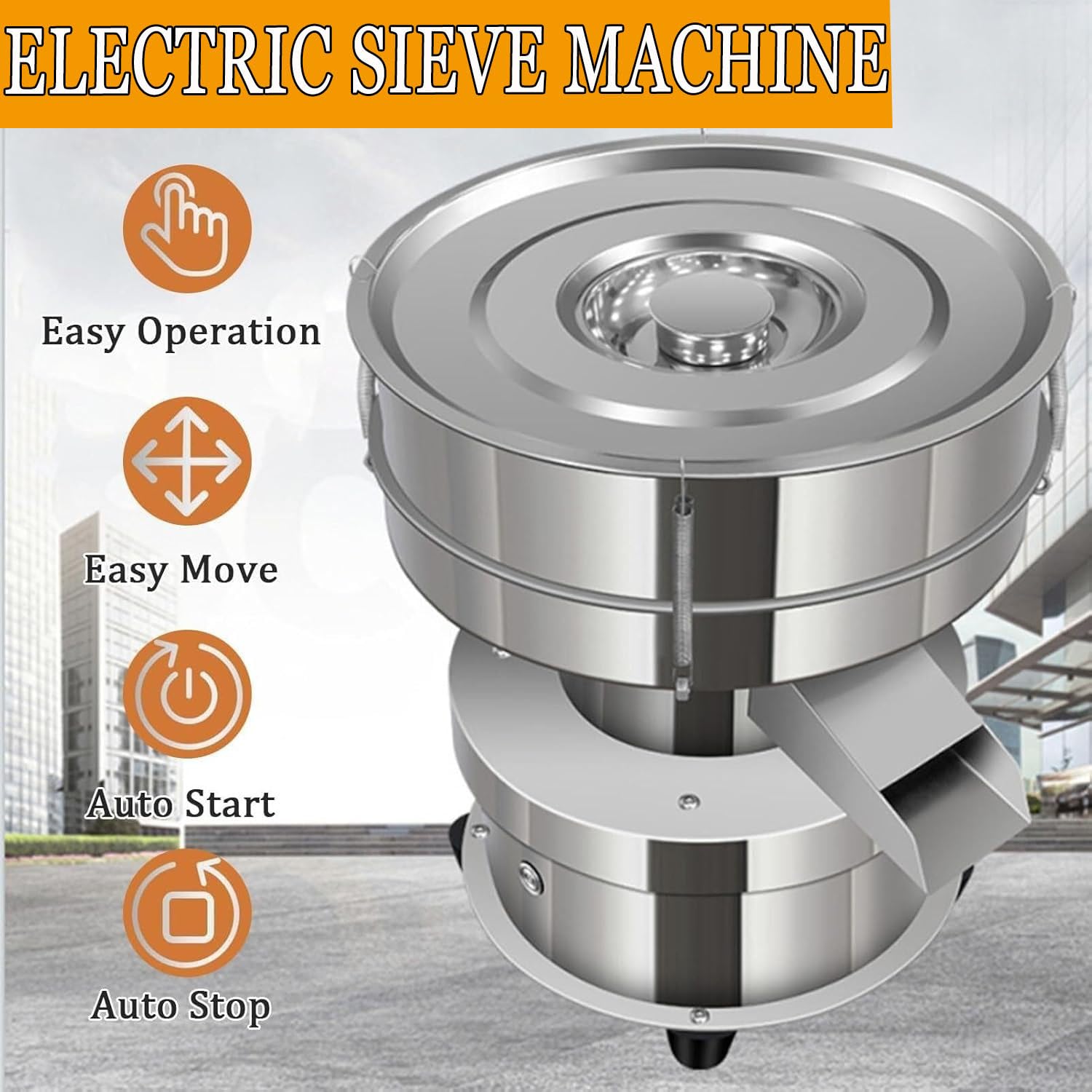 Amazon｜業務用小麦粉ふるい機、電動ふるい振とう機、自動ふるい振とう