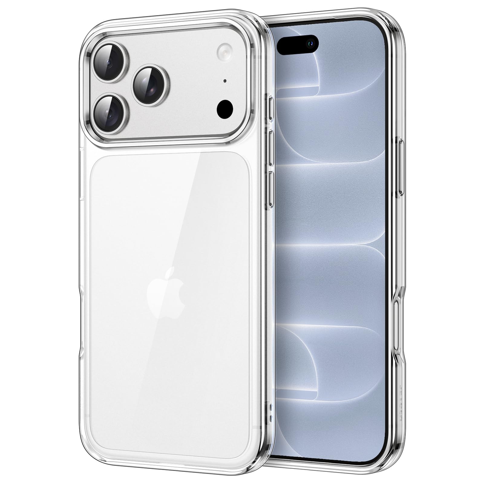 JETech Clear Back Bumper Case for iPhone 18 Pro, Clear