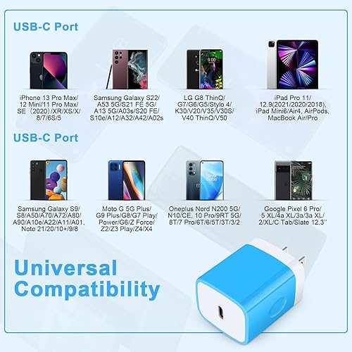 GiGreen - Cargador de pared rápido USB C de 20 W, adaptador de corriente para Samsung Galaxy S25 Ultra/S24FE/A16 5G/A15/A54/A56/A13/S23/A53/A23/Z