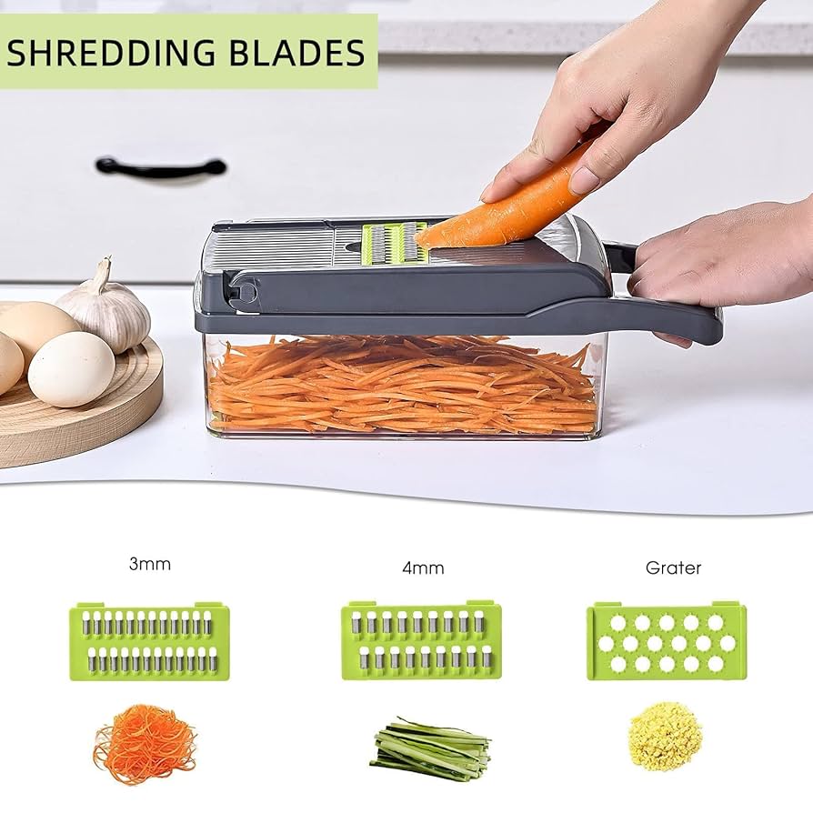 べじくり Amazon.com: Vegetable Chopper Slicer 13-in-1 with Spice