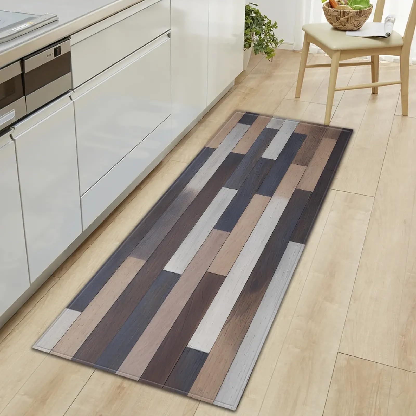 Tapis antidérapant de cuisine et salon pour un intérieur chaleureux