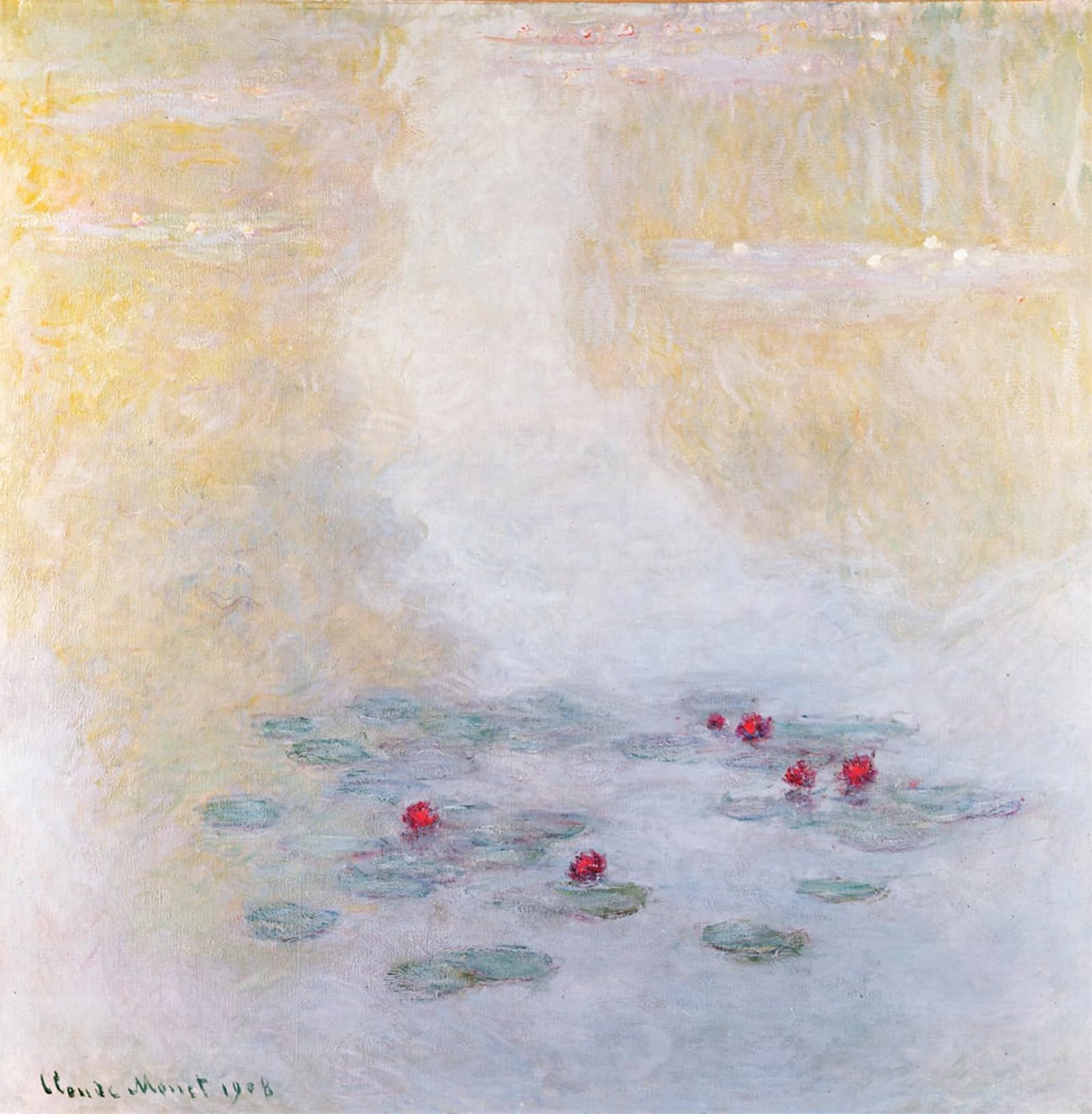 SERENDIPITP Aesthetic Poster Photo Wall Print Retro Picture Waterlilies At Giverny by Claude Monet Modern Wall Artwork for Home Decor 60x90cm