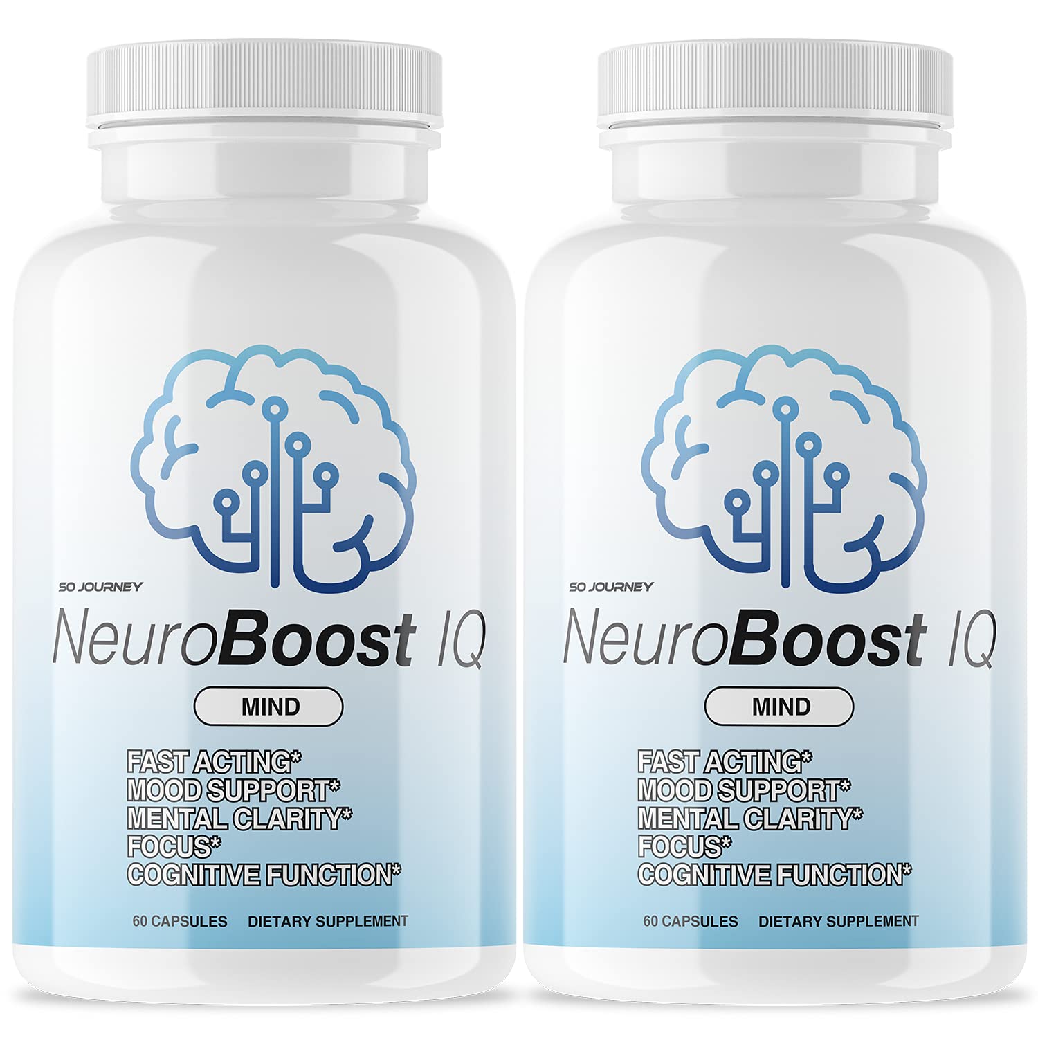 (2 Pack) Neuro Boost IQ Brain Supplement | Neuro Health | Brain Booster & Cognitive Supplement (120 Capsules)