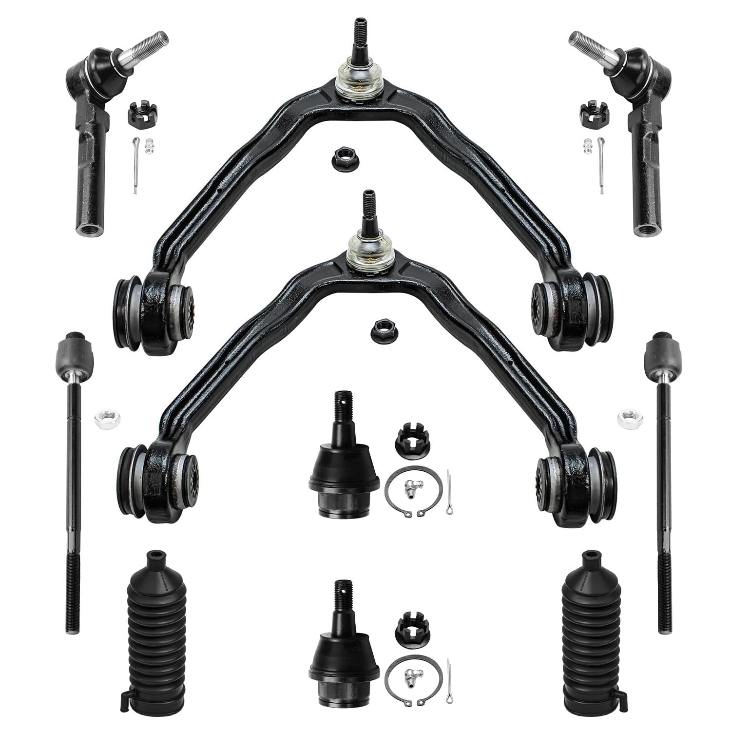 Detroit Axle - 10pc Front End Suspension Kit for Chevrolet GMC Express