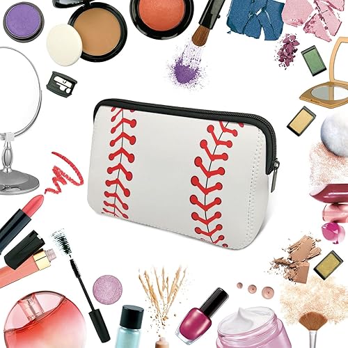 Miniatura 3 de AJLTPA Bolsa de cosméticos impermeable de neopreno con cremallera, bolsa de viaje portátil para artículos de tocador y maquillaje, estuche
