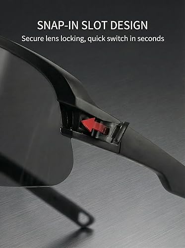 Miniatura 3 de BangLong Cycling Sunglasses for Men Women, Sport Sun glasses with 2 Interchangeable Lenses for Running Baseball Fishing