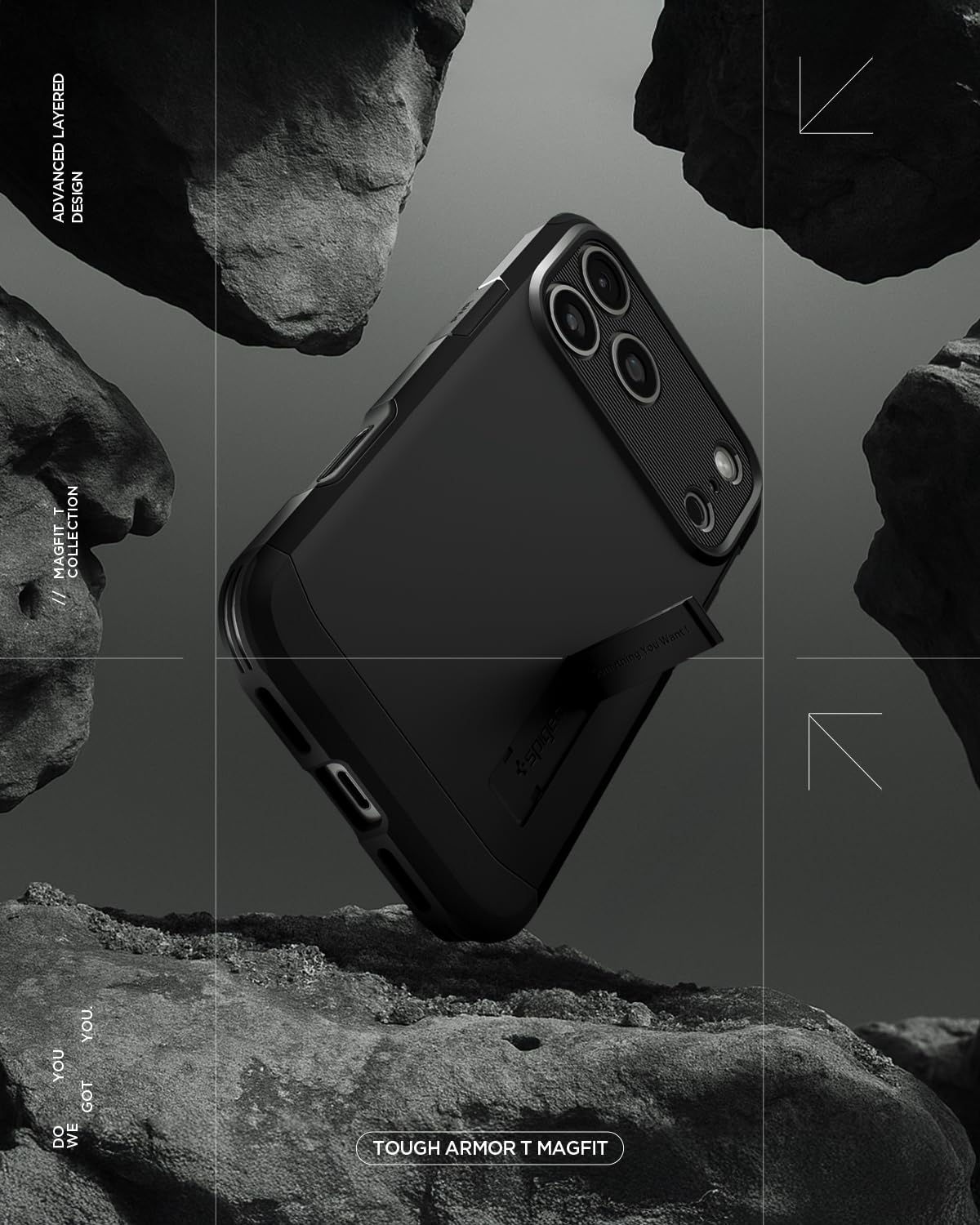 Spigen Tough Armor MagFit Pack - Funda MagSafe & Protector de Pantalla para iPhone 17 Pro