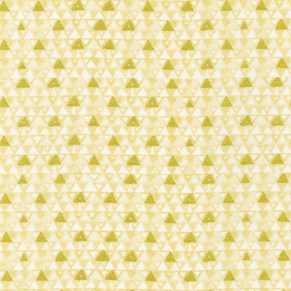Robert Kaufman Fabrics Gustav Klimt Stoclet Frieze Triangles Ivory