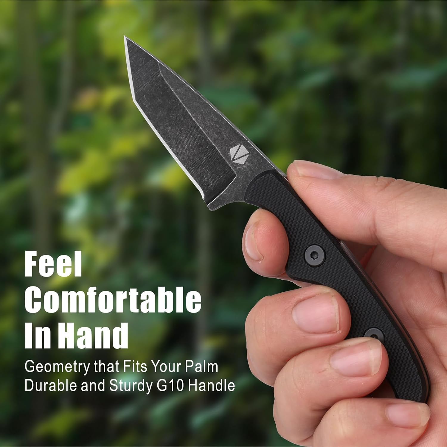 REAT Fixed Blade Knife with Kydex Sheath, 5" 14C28N Steel Blade with Full Tang Desgin,Ergonomic G10 Handle, Mini Neck Knife for Camping,Hunting,Outdoor - Image 4