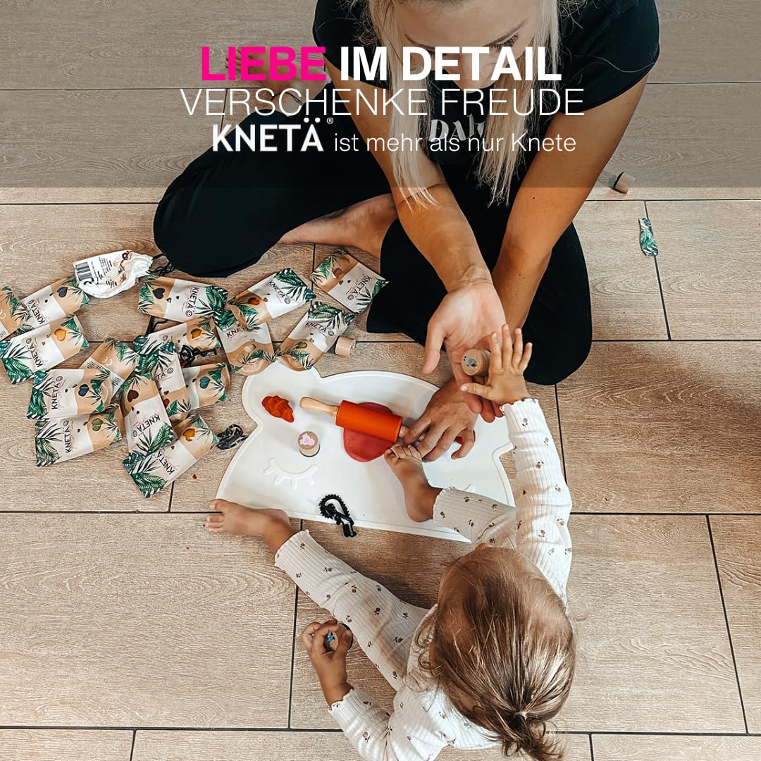 KNETÄ STARTÄR BUNDLES - Plastilina vegana a partir de 1 año I Made in Germany I Knetset I Knetset I Knetzubehör (M)