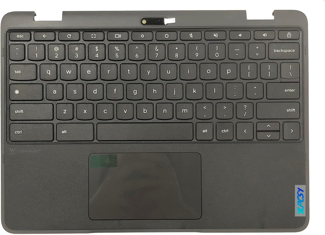 Replacement for Lenovo 500e Yoga Chromebook Gen 4 82W4 82W5 Laptop Upper Top Cover Case Palmrest US Keyboard Touchpad Assembly Part 5CB1L47310