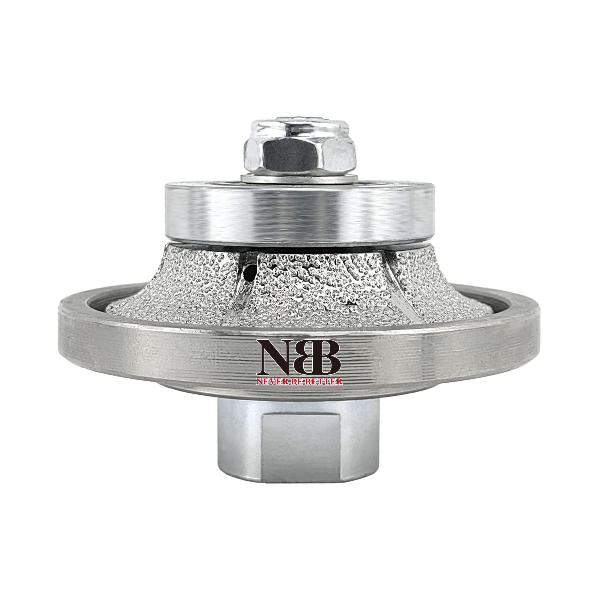 NBB Diamond Profile Wheel Diamond Router Bit Diamond Milling Drill chamfer Bit Grinding Wheel for Profiling Porcelain Tile Ceramic Granite Marble Stone Use on Angle Grinder(Half-Bullnose B10)