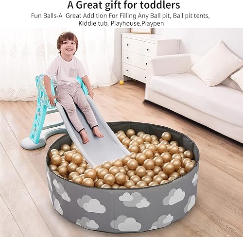 Miniatura 3 de Heopeis Pelotas de juego de pelotas  Pelotas de plástico de 2.7 pulgadas sin BPA, sin ftalatos, no tóxicas, bolas de juego para niños, fiesta de