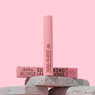 Super Bond Lash Adhesive - Clear Drying, No Mess, Odorless, Waterproof, Formaldehyde and Latex Free, 24 Hour Strong Hold Eyelash Glue | Easy Application Thin Tip Brush 0.17 Fl Oz