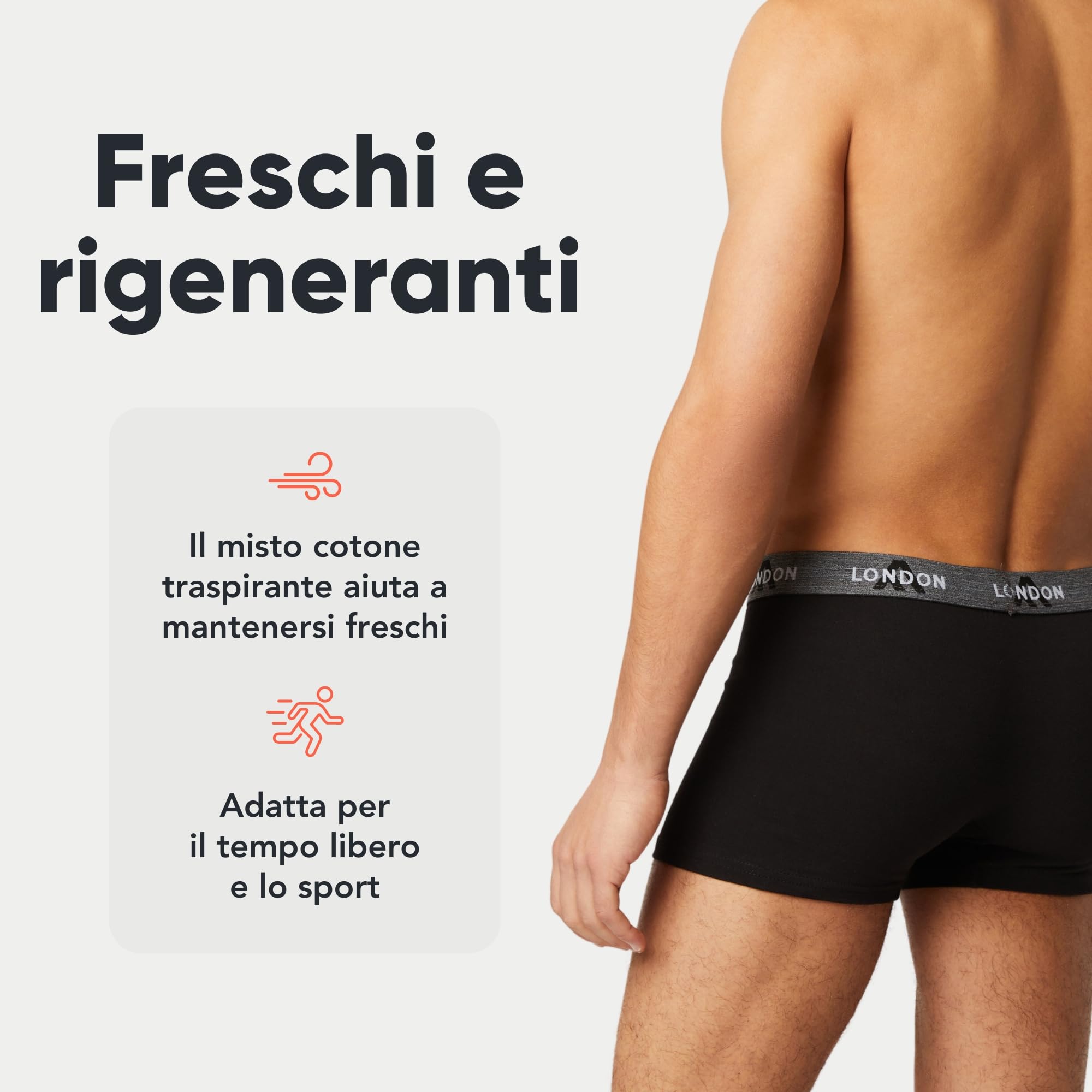 FM London Pacchetto da 4/8 Mutande Uomo - Boxer Uomo Cotone, Aderenti e Confortevoli per l'Uso Quotidiano