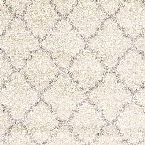 Vista 261 de Safavieh Amherst Collection AMT422B - Alfombra para interiores y exteriores, color gris claro y beige