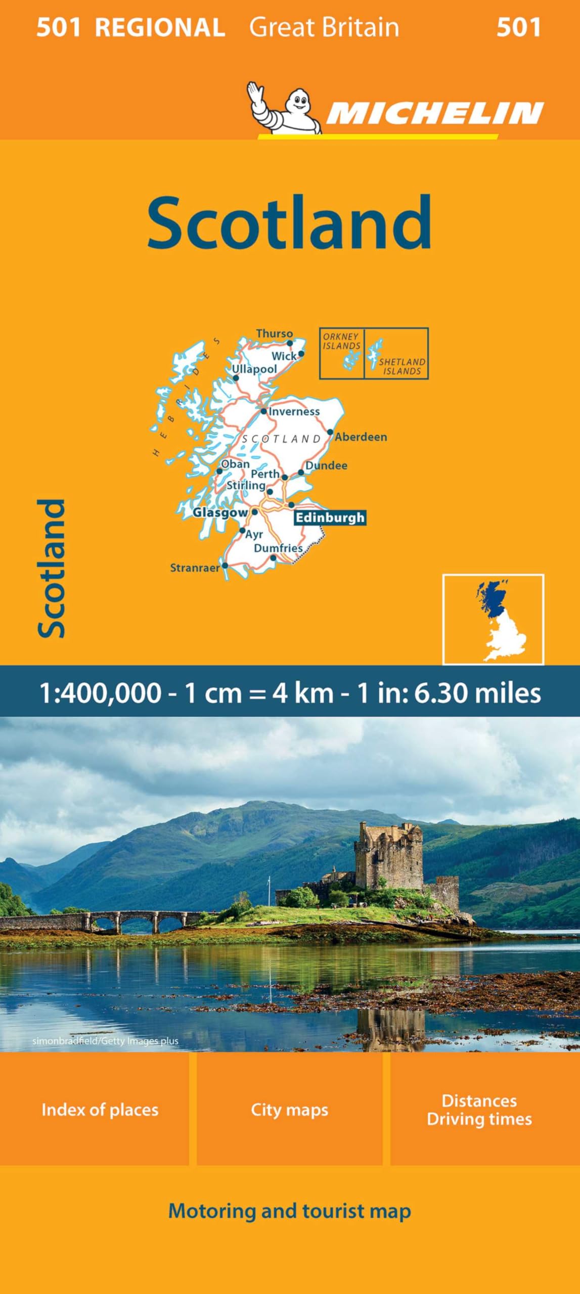 Scotland - Michelin Regional Map 501 (Michelin Maps, 501)