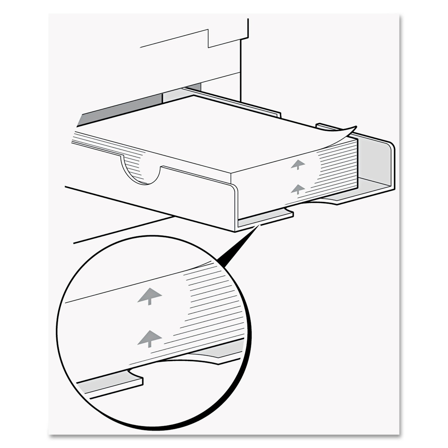 Nekoosa Fast pack Digital libreta de papel, 8 – 1/2 x 11, blanco/Canary, 2500/Carton
