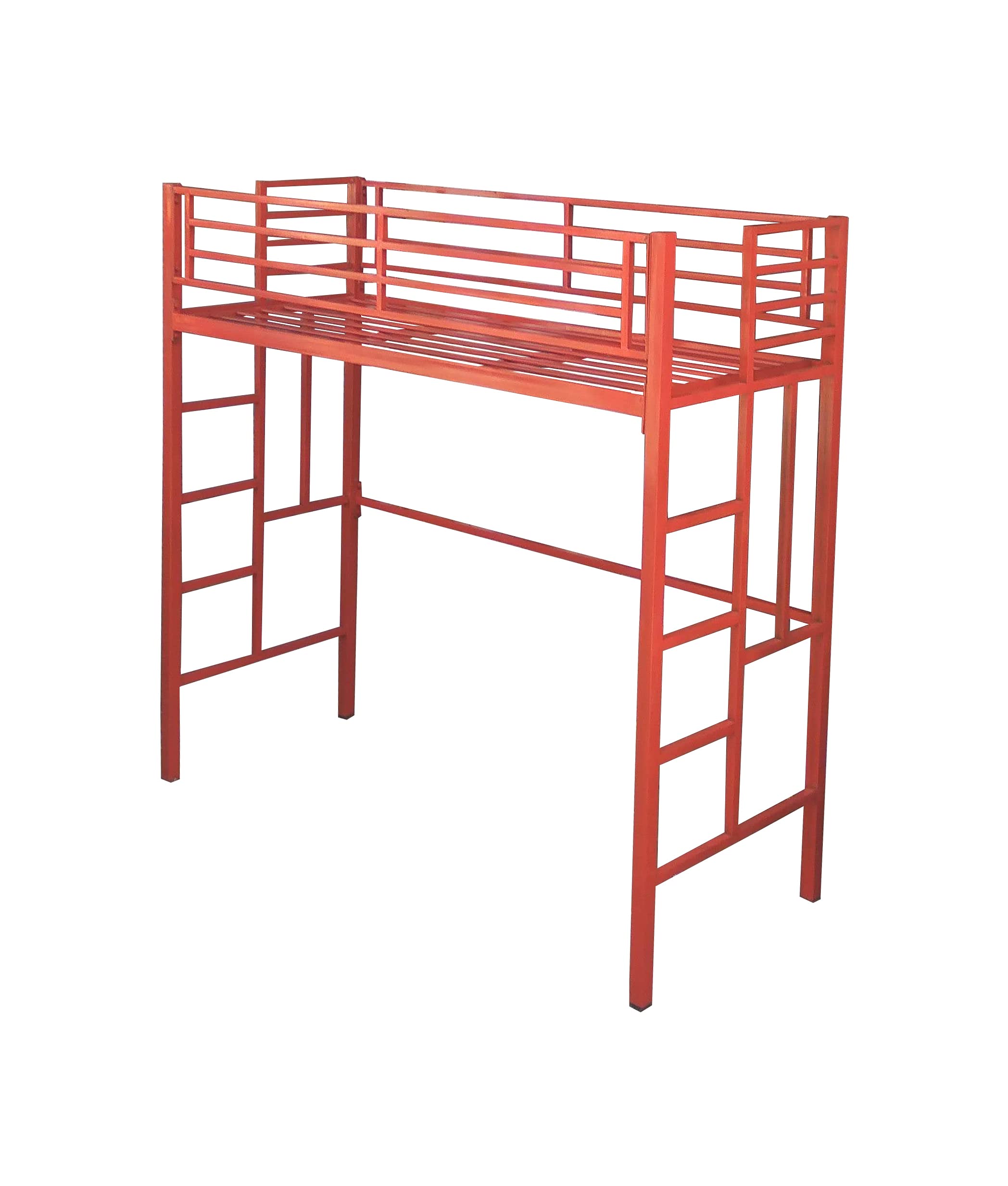 bunk Bed | loft Bed Frame (4 x 6 feet, Red)