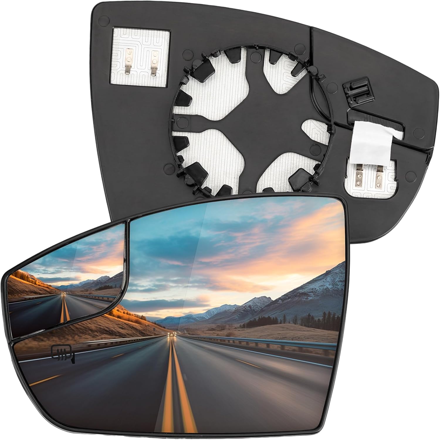 Driver Side Mirror Replacement for Ford Escape 2013 2014 2015 2016, C-Max Hybrid 2013-2018, C-Max Energi 2013-2017 - Left Side Mirror Glass, Rear View Mirrors Glass with Power Heated