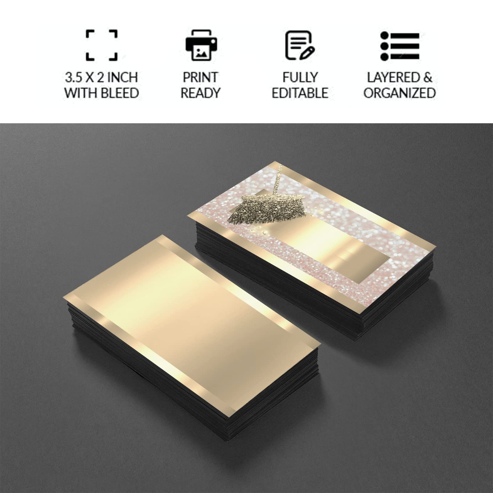 Custom Business Cards - Personalized Double Sided Printable Cards 100/200/500/1000 Pcs For Small Business - View #8