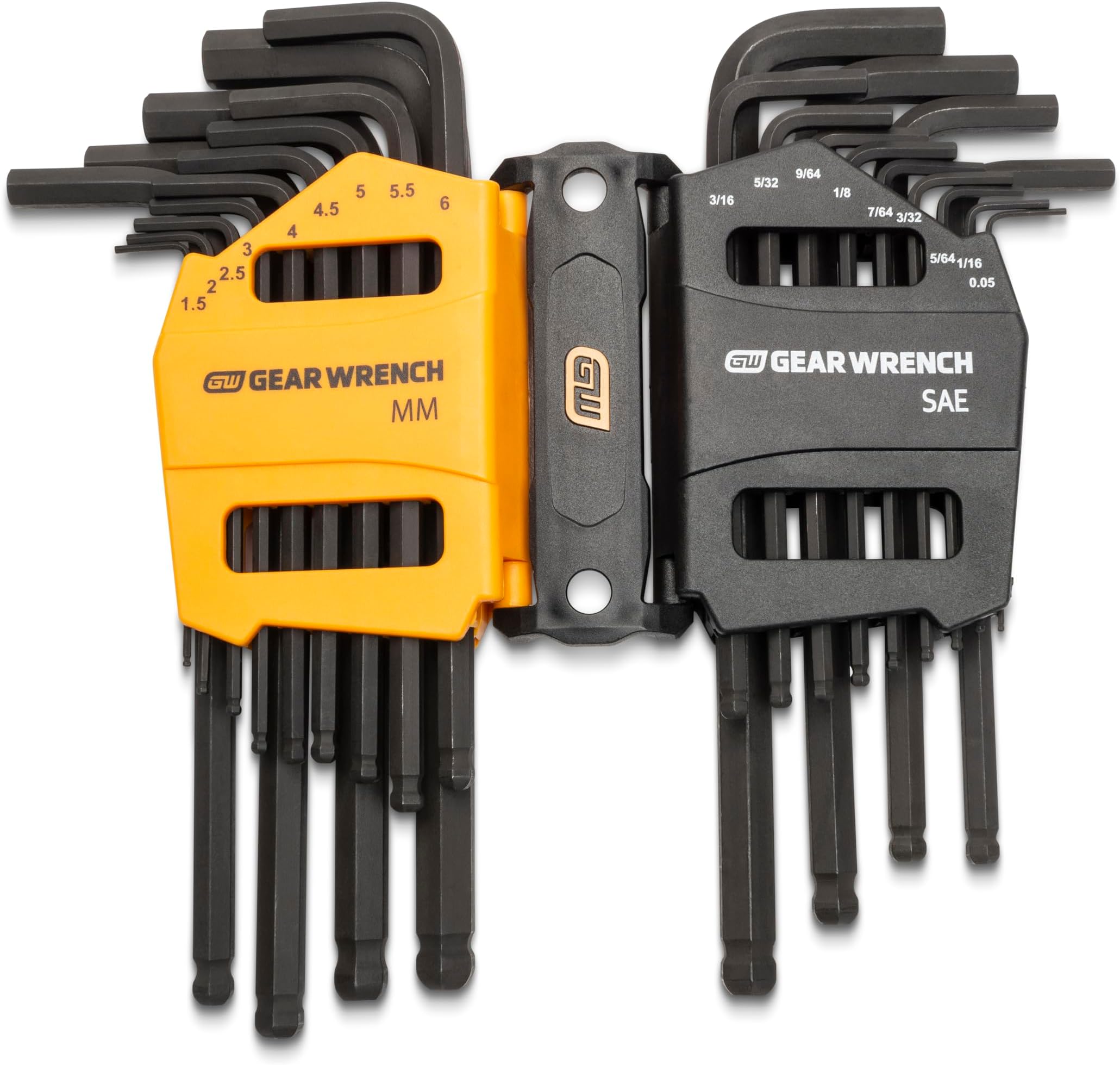 GEARWRENCH 26 Piece SAE/Metric Ball End Long Arm Hex Key Set - 83505