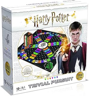 Winning Moves Harry Potter Ultimate Trivial Pursuit Board Game, 1800 questions on your favourite characters and events from Hogwarts, Trivia game, gift and toy for boys and girls aged 10 plus